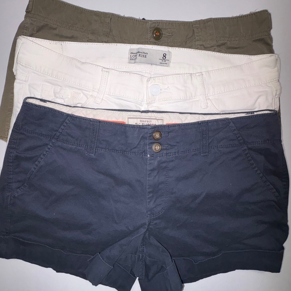 Lot of 3 Womens Size 8 Shorts, Old Navy, Abercrombie Fitch, Lucky Brand